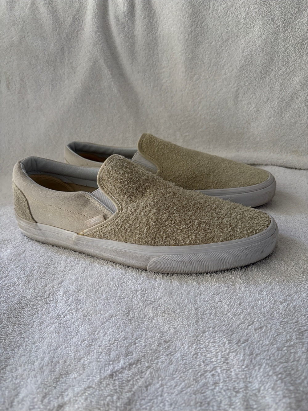 Vans Men’s Slip-On Loafers in Light Beige